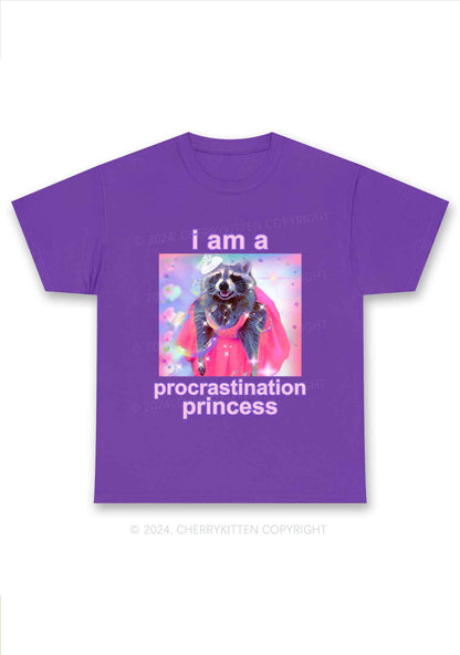 Procrastination Princess Y2K Chunky Shirt Cherrykitten