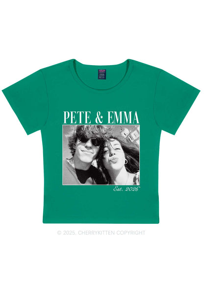 Custom Lover Photo Y2K Baby Tee Cherrykitten