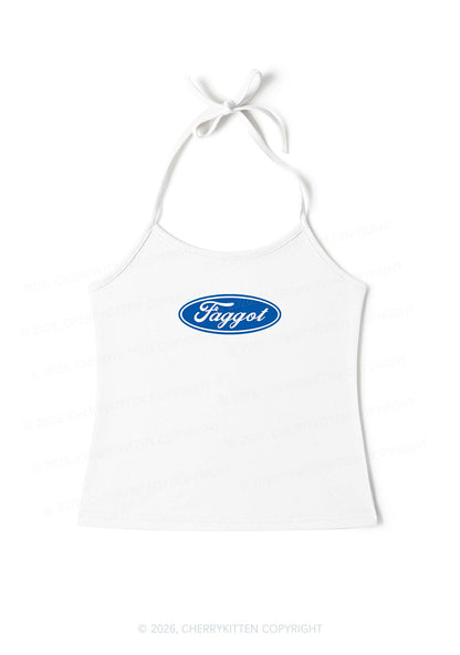 Faggot Pride Y2K Halter Neck Cami Cherrykitten