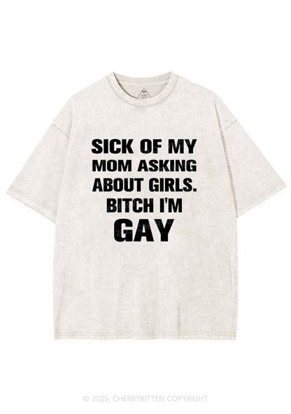 Bxxch Im Gay Pride Y2K Shirts Washed Tee Cherrykitten