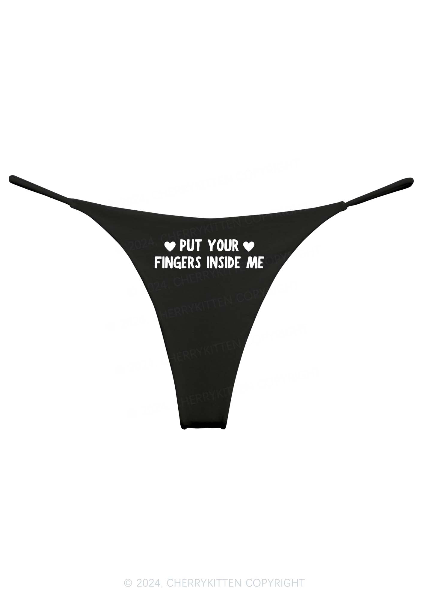 3 Pack Eat Here Again Y2K Bikini String Thong Cherrykitten