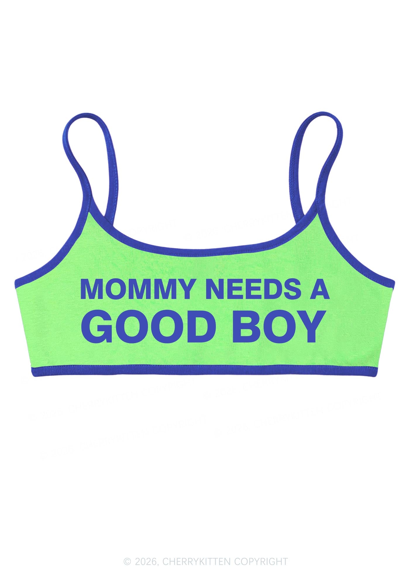 Mommy Needs A Good Boy Y2K Super Crop Cami Cherrykitten