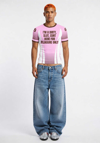Im A Dirty Slxt Y2K Football Jersey Shirts Cherrykitten