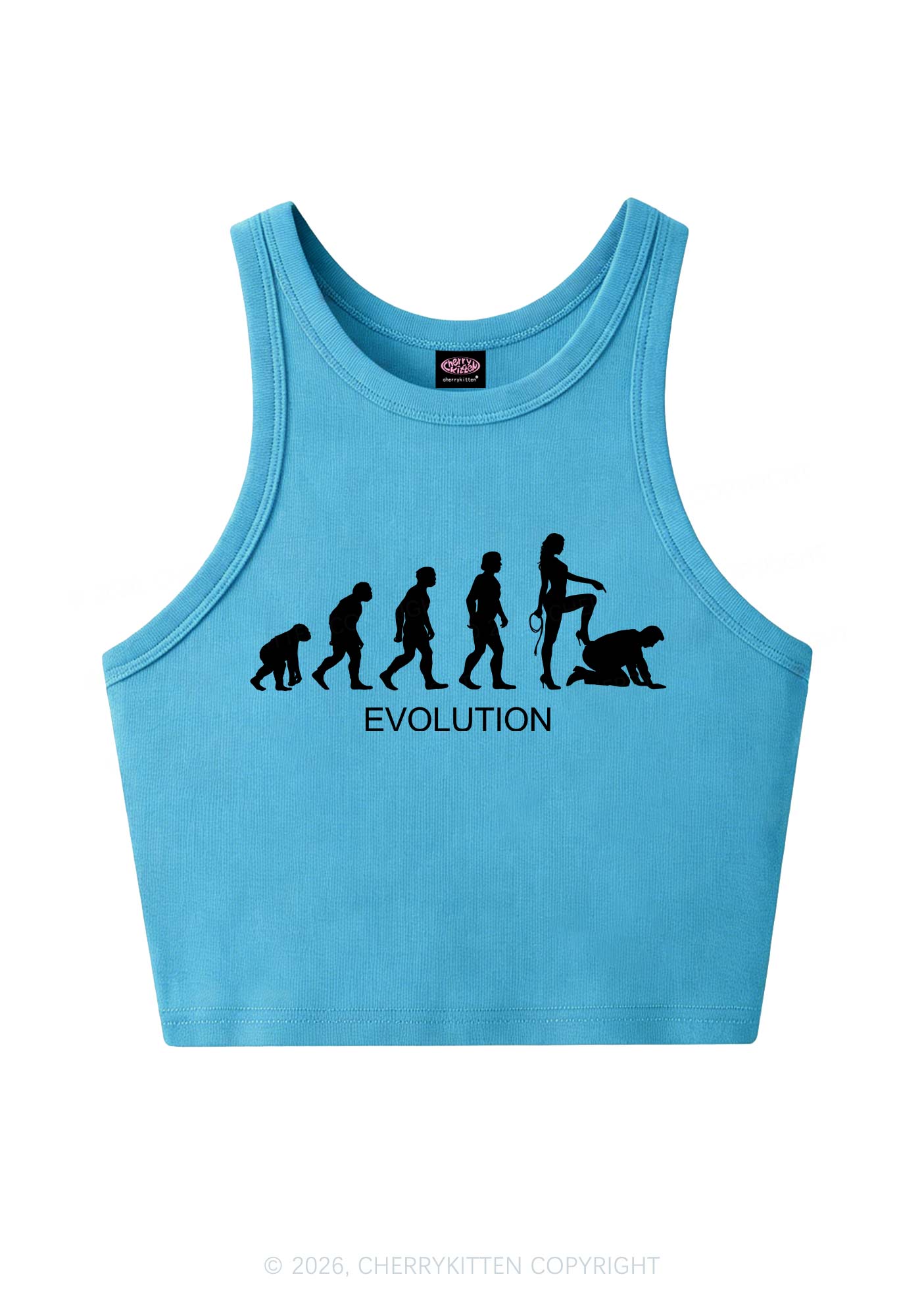 Female Evolution Y2K Crop Tank Top Cherrykitten