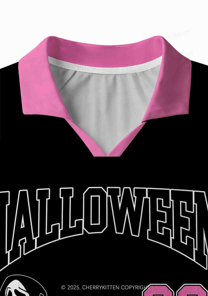 Halloween Custom Horror Call Y2K Sport Long Sleeve Jersey Shirts Cherrykitten
