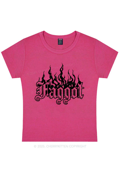 Halloween Goth Faggot Pride Y2K Baby Tee Cherrykitten