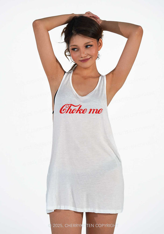 Choke Me Y2K Sheer Boyfriend Tank Cherrykitten