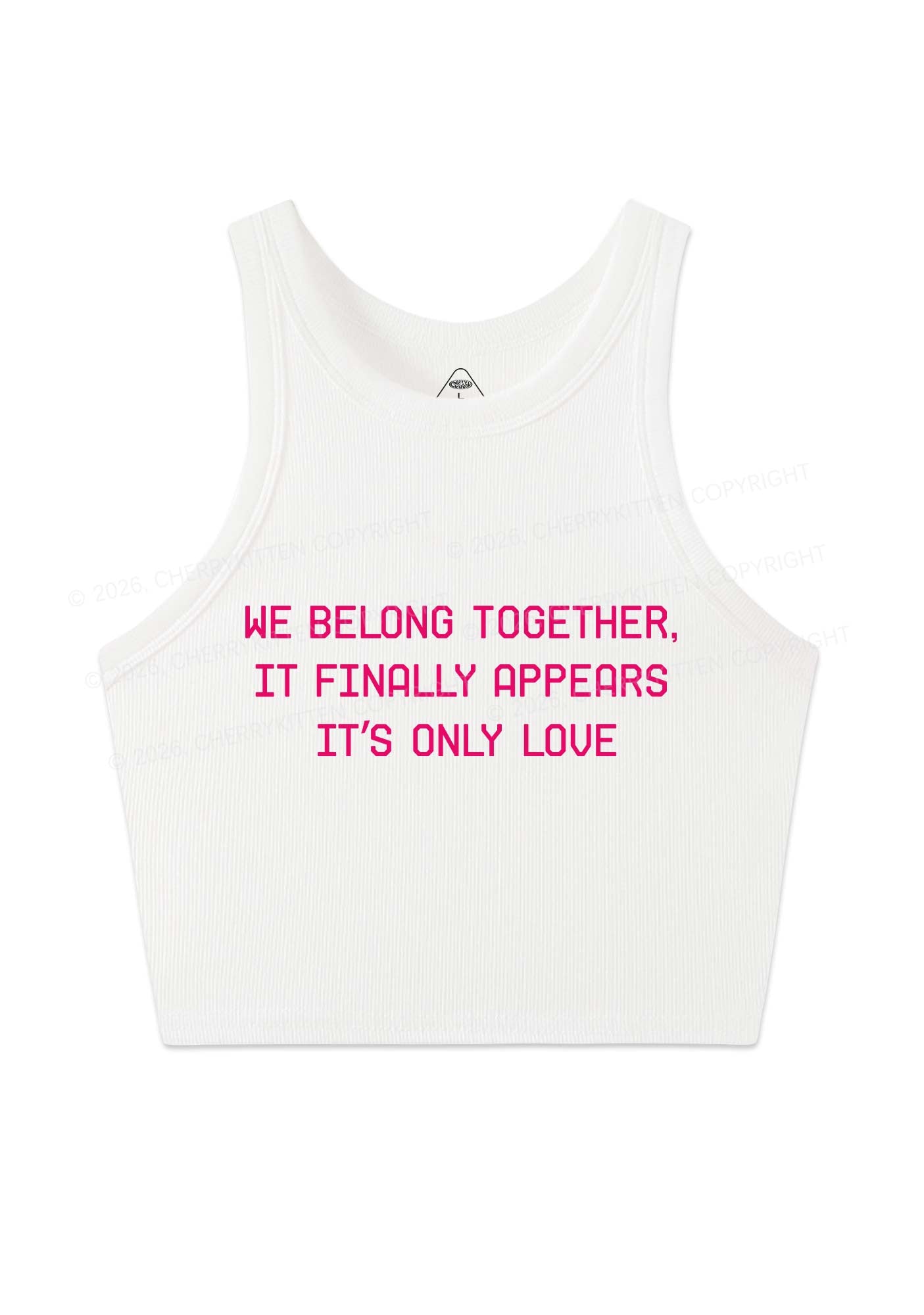 We Belong Together Y2K Crop Tank Top Cherrykitten