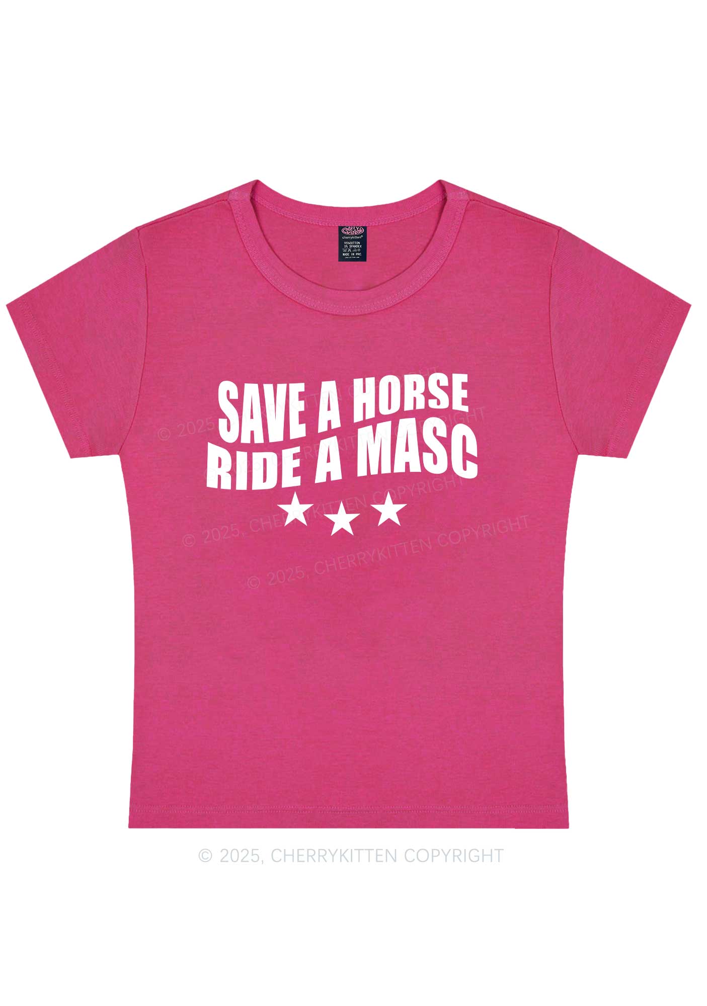Ride A Masc Pride Y2K Baby Tee Cherrykitten