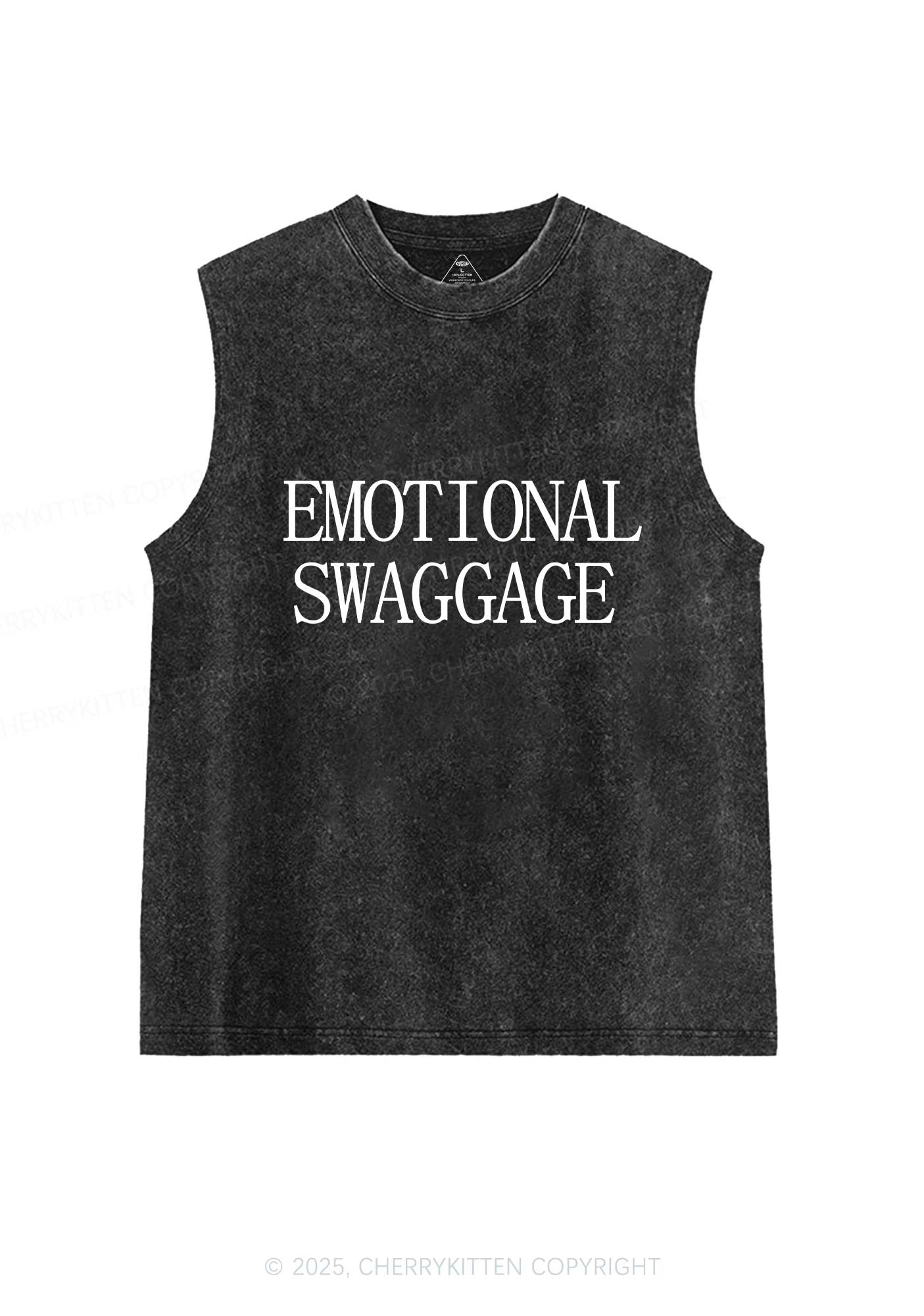 Emotional Swaggage Y2K Washed Muscle Tank Cherrykitten