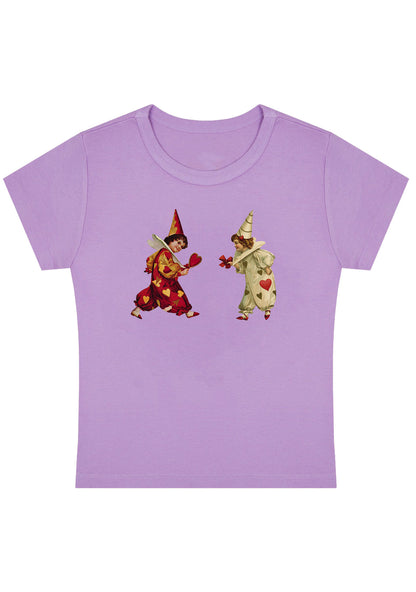 Curvy Heart Bow Knot Kids Baby Tee