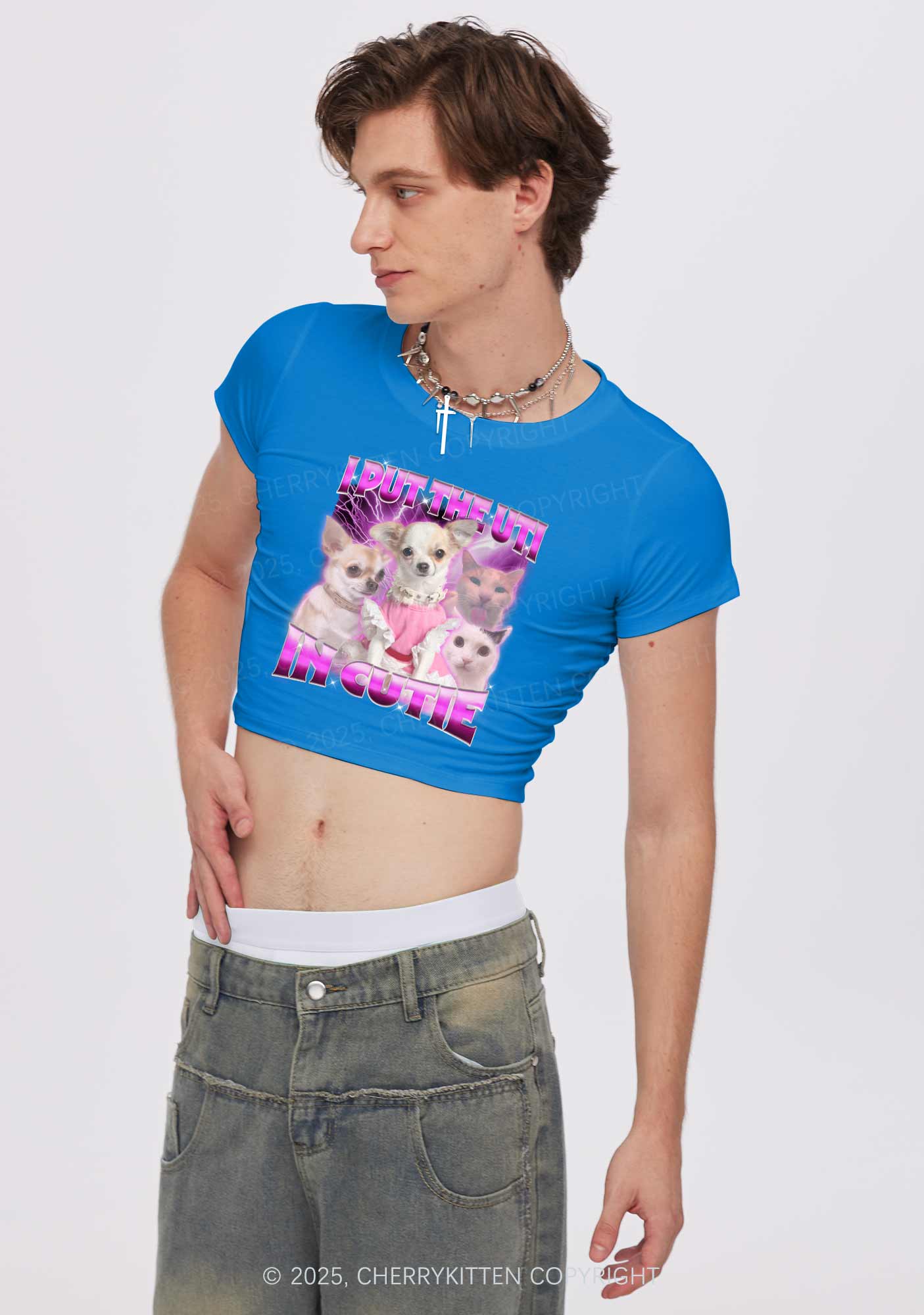 Put UTI In Cutie Y2K Baby Tee Cherrykitten