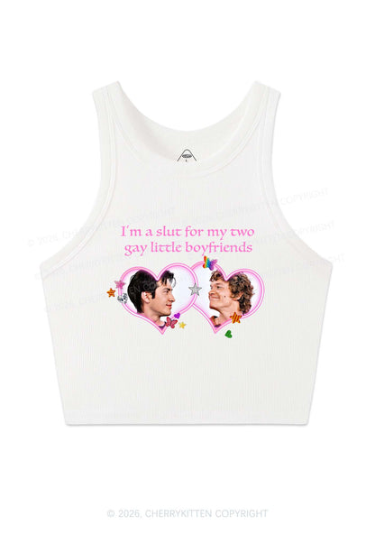 Slxt For My Gay Boyfriends HR Y2K Crop Tank Top Cherrykitten
