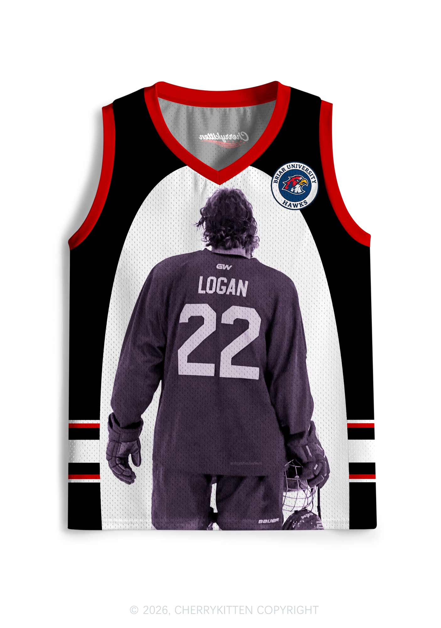 Hockey Player JL Y2K Sport Jersey Tank Cherrykitten