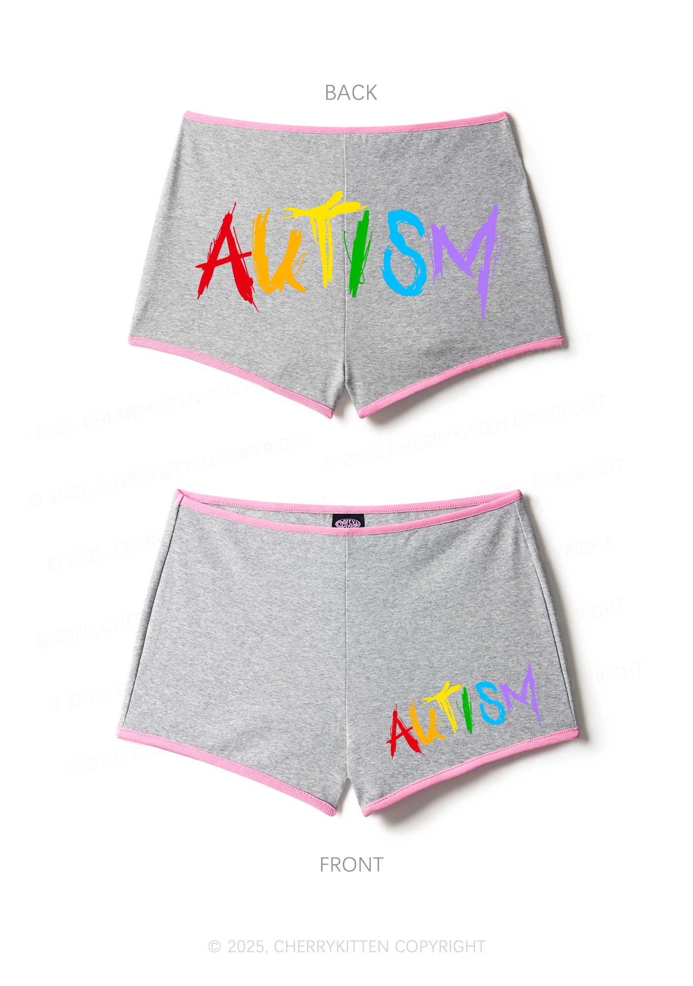 Satan Autism Y2K Booty Shorts Cherrykitten
