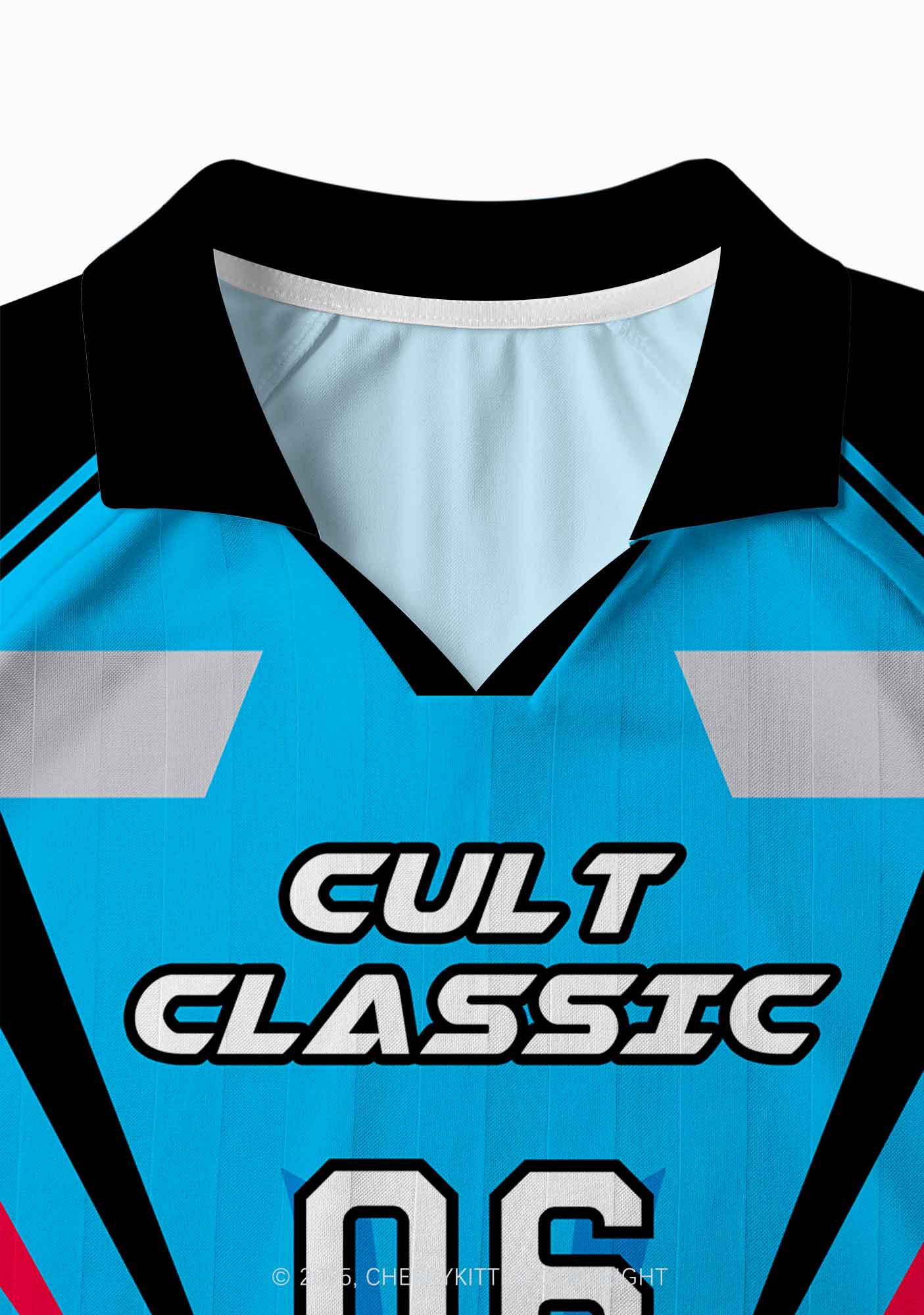 Custom Blue Cult Classic Y2K Long Sleeve Sport Jersey Shirts Cherrykitten