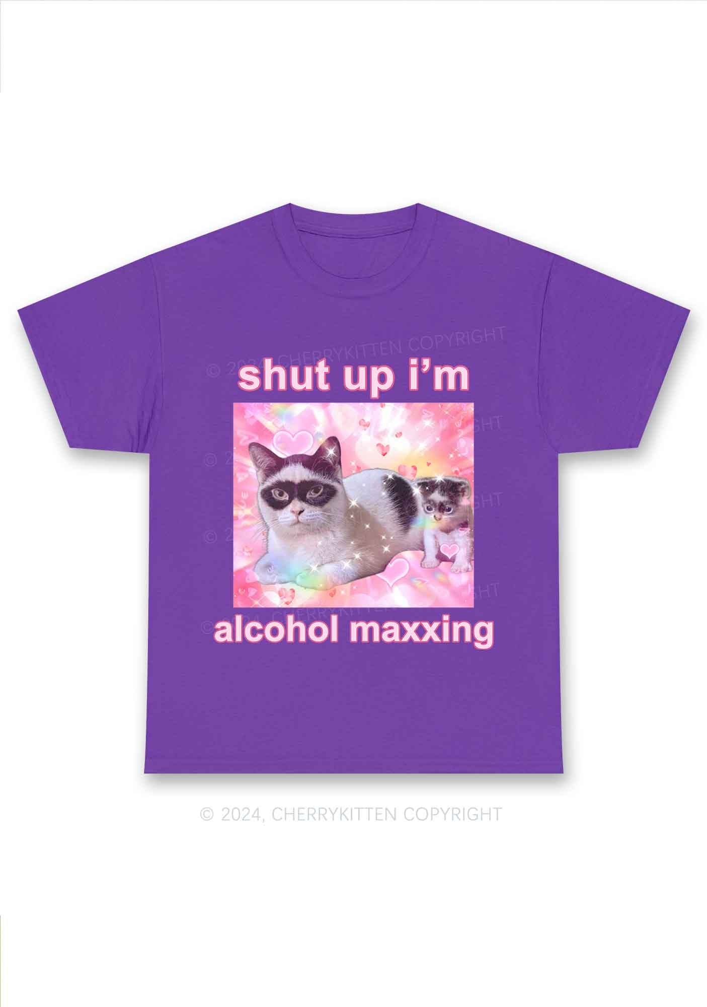 I'm Alcohol Maxxing Y2K Chunky Shirt Cherrykitten