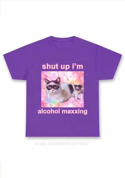 I'm Alcohol Maxxing Y2K Chunky Shirt Cherrykitten