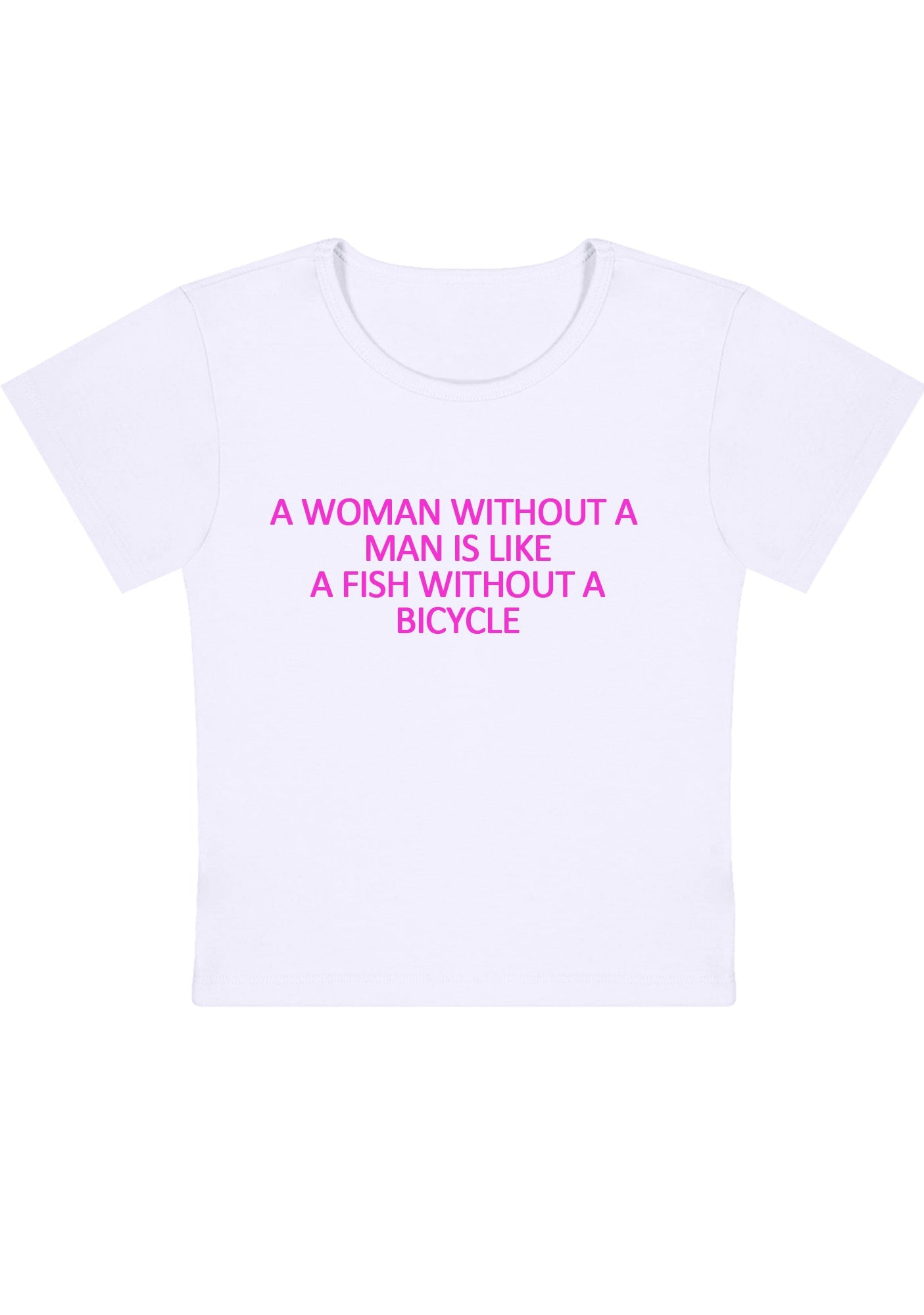 Curvy A Woman Without A Man Baby Tee