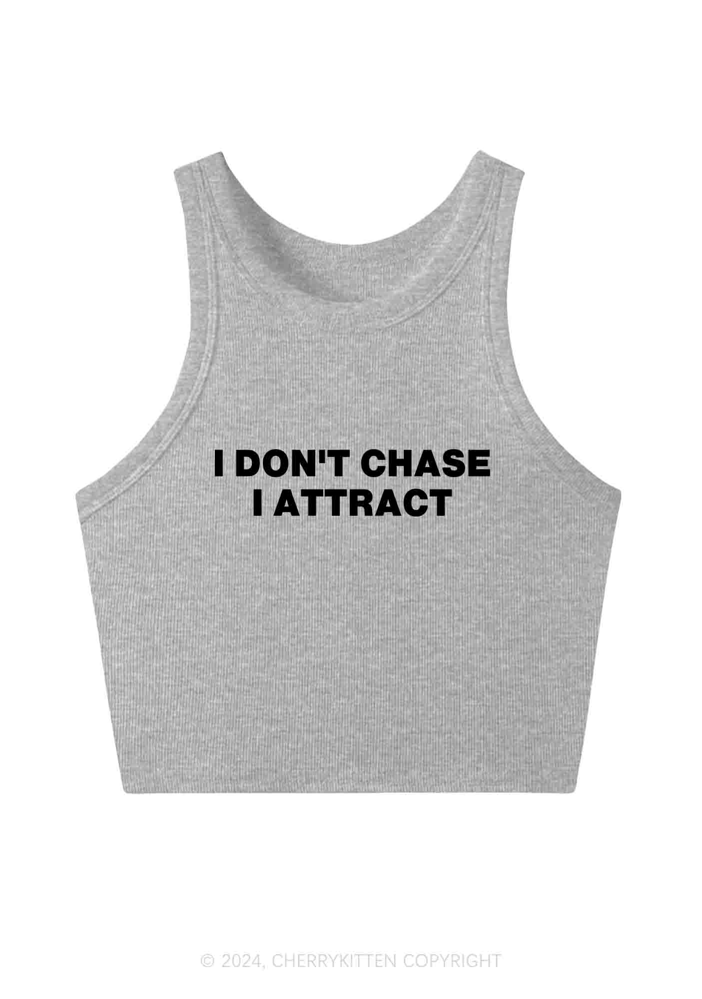 I Don't Chase Y2K Crop Tank Top Cherrykitten