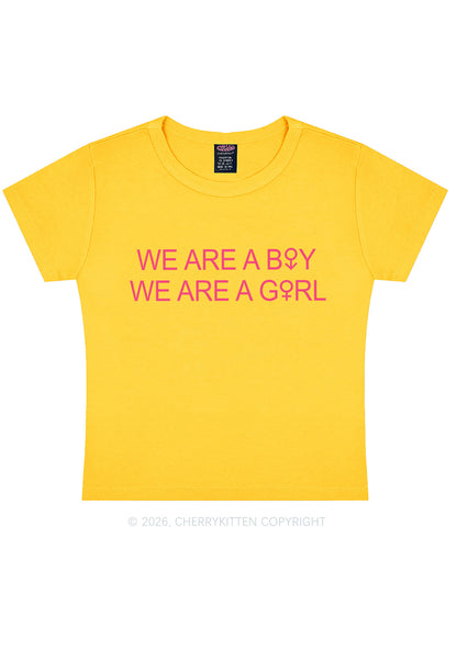 We Are A Boy Pride Y2K Baby Tee Cherrykitten