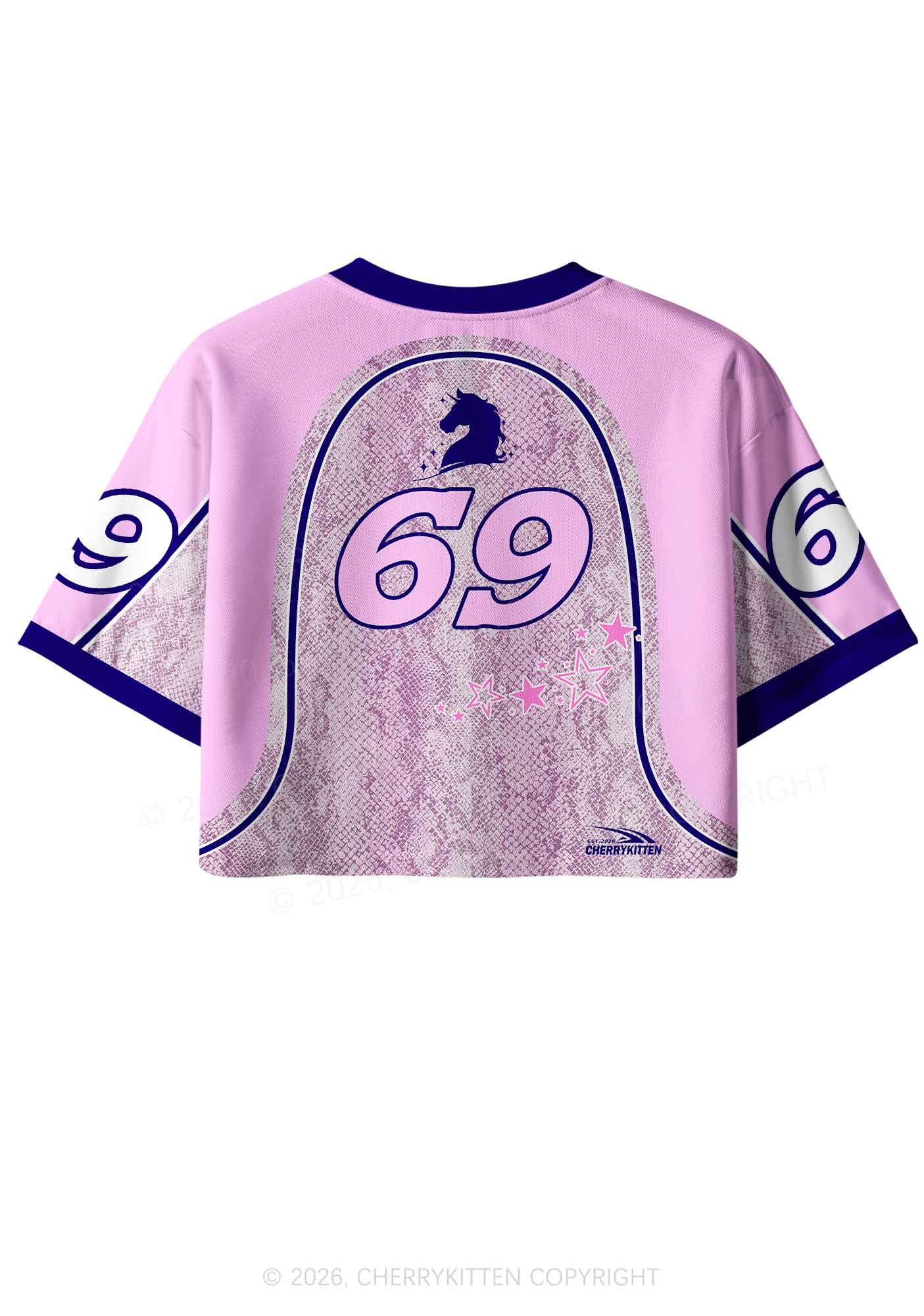 Alpha Male Unicorn Pride Y2K Crop Sport Jersey Shirts Cherrykitten