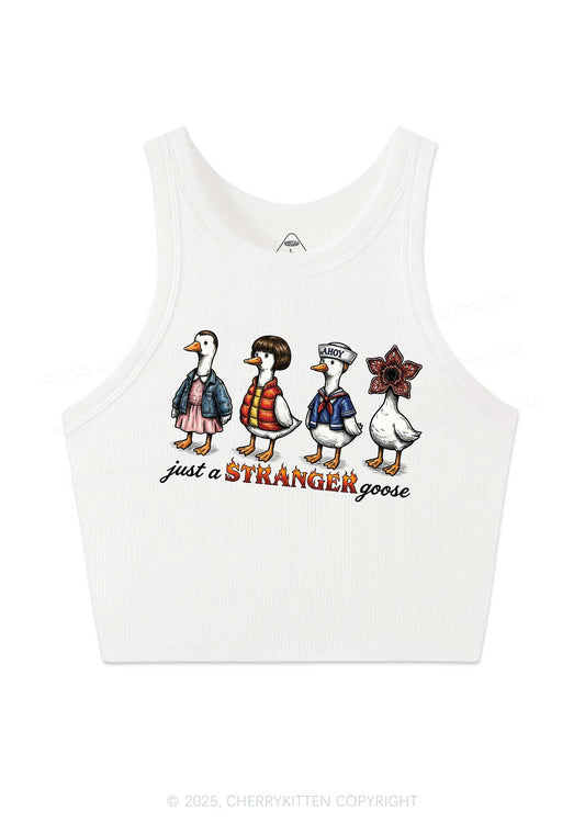 Just A Stranger Goose Y2K Crop Tank Top Cherrykitten