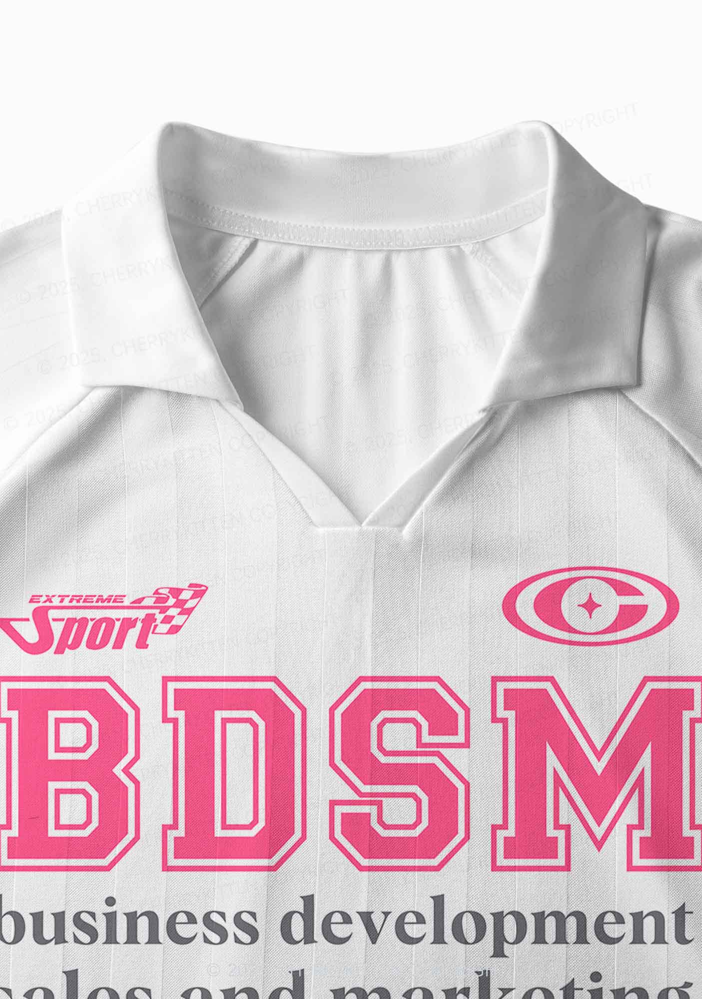 Custom Pink BDSM Y2K Sport Long Sleeve Jersey Shirts Cherrykitten