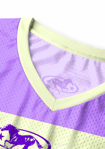 Purple Faggot Stripes Pride Y2K Sport Jersey Tank Cherrykitten