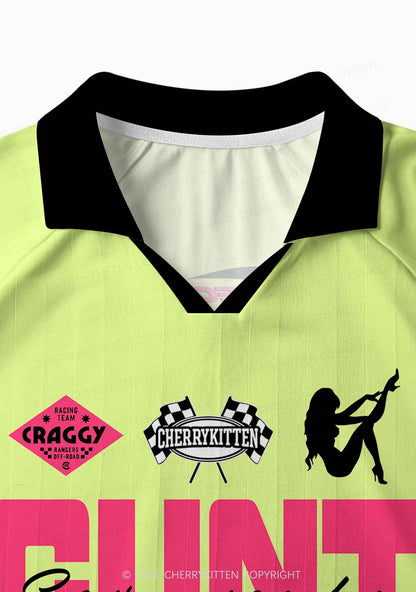 Custom Yellow Cxxt Y2K Sport Long Sleeve Jersey Shirts Cherrykitten