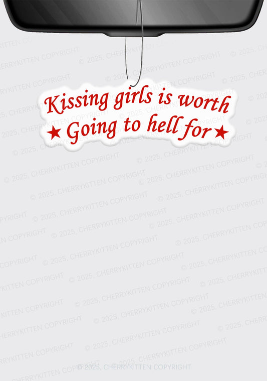 Kissing Girls is Worth Pride 1Pc Y2K Car Air Freshener Cherrykitten