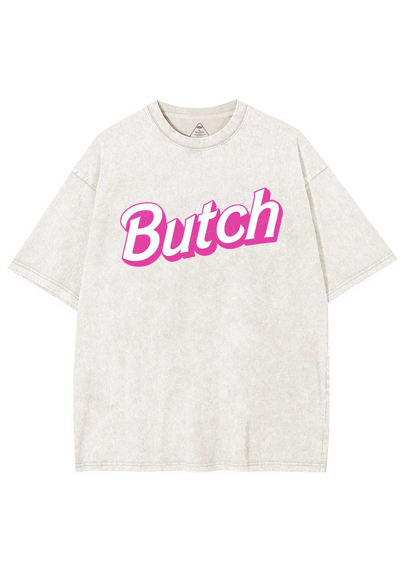 Pink Butch Y2K Shirts Washed Tee Cherrykitten