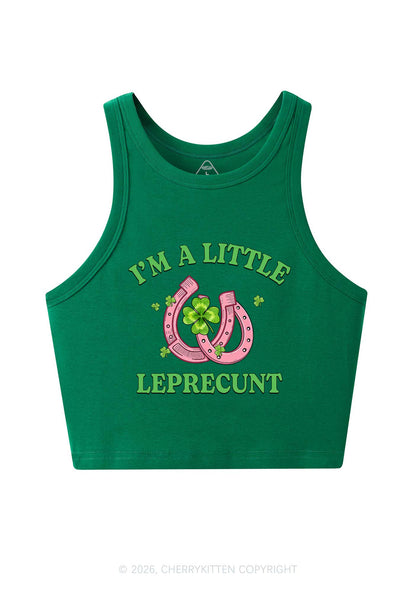 Im A Little Leprecxxt St Patricks Y2K Crop Tank Top Cherrykitten