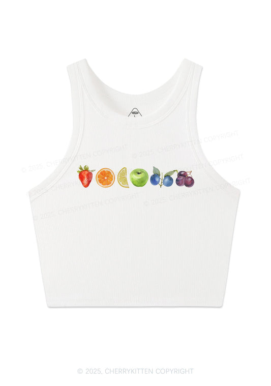 Six Fruity Y2K Crop Tank Top Cherrykitten