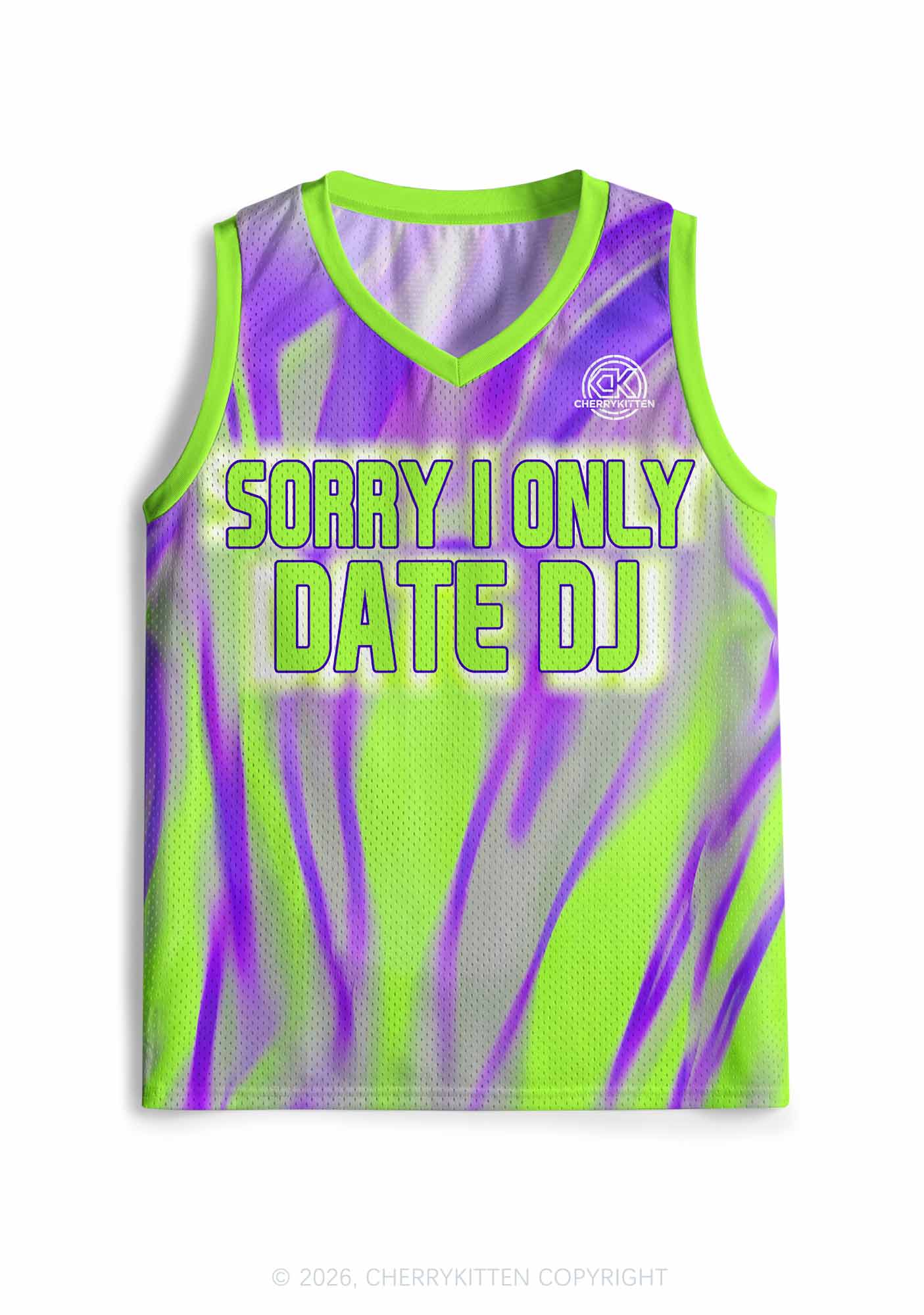 Sorry I Only Date DJ Y2K Sport Jersey Tank Cherrykitten