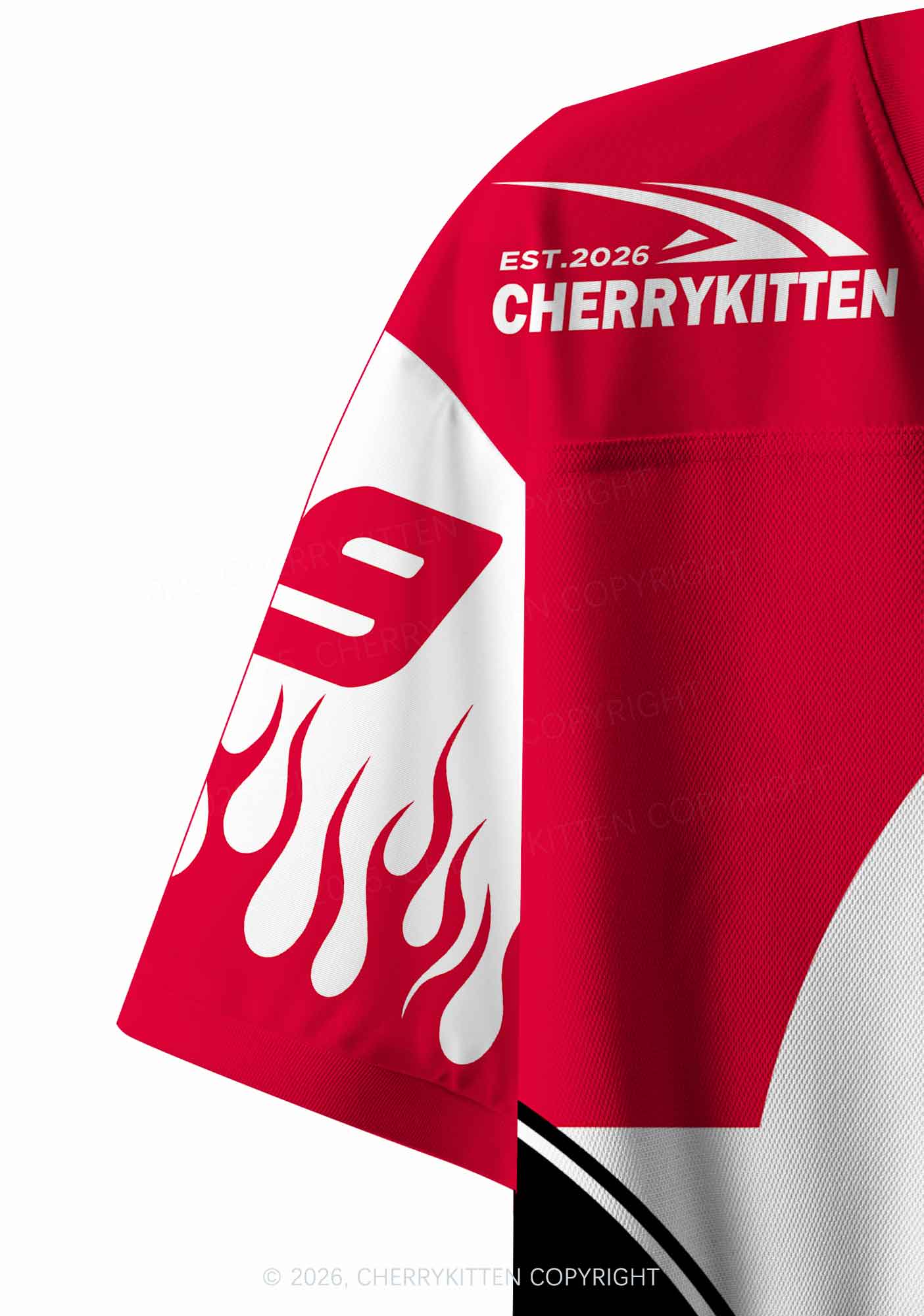 I Love Femboys Pride Y2K Crop Sport Jersey Shirts Cherrykitten