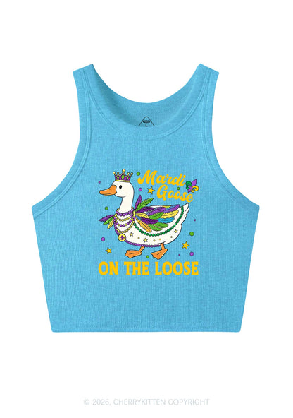 Mardi Goose On The Loose Y2K Crop Tank Top Cherrykitten