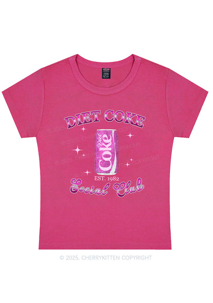 Diet Coke Social Club Y2K Baby Tee Cherrykitten