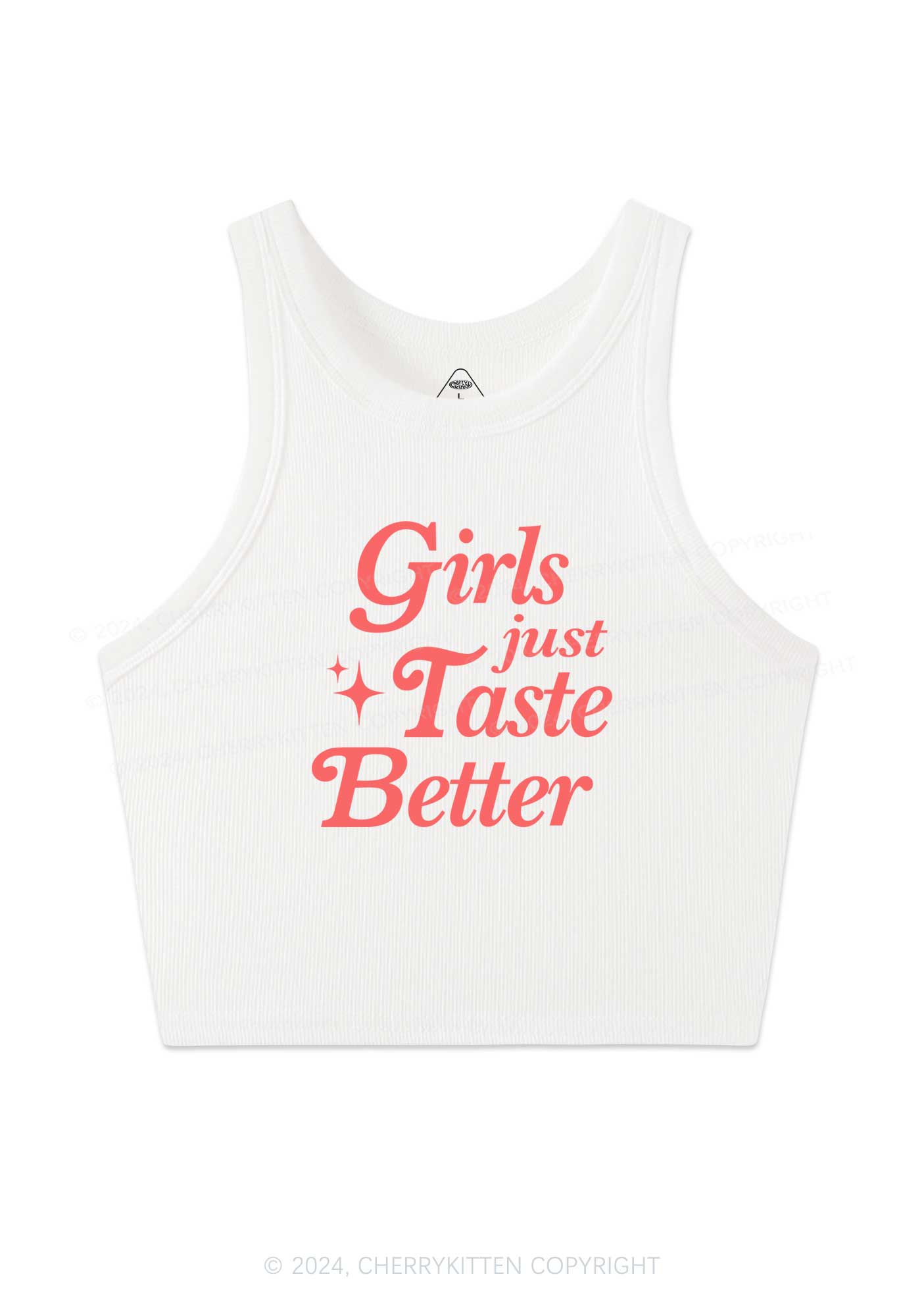 Girls Just Taste Better Y2K Crop Tank Top Cherrykitten