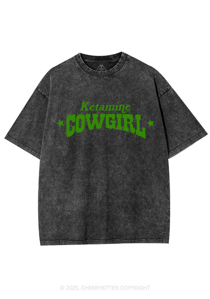 K Star Cowgirl Y2K Shirts Washed Tee Cherrykitten