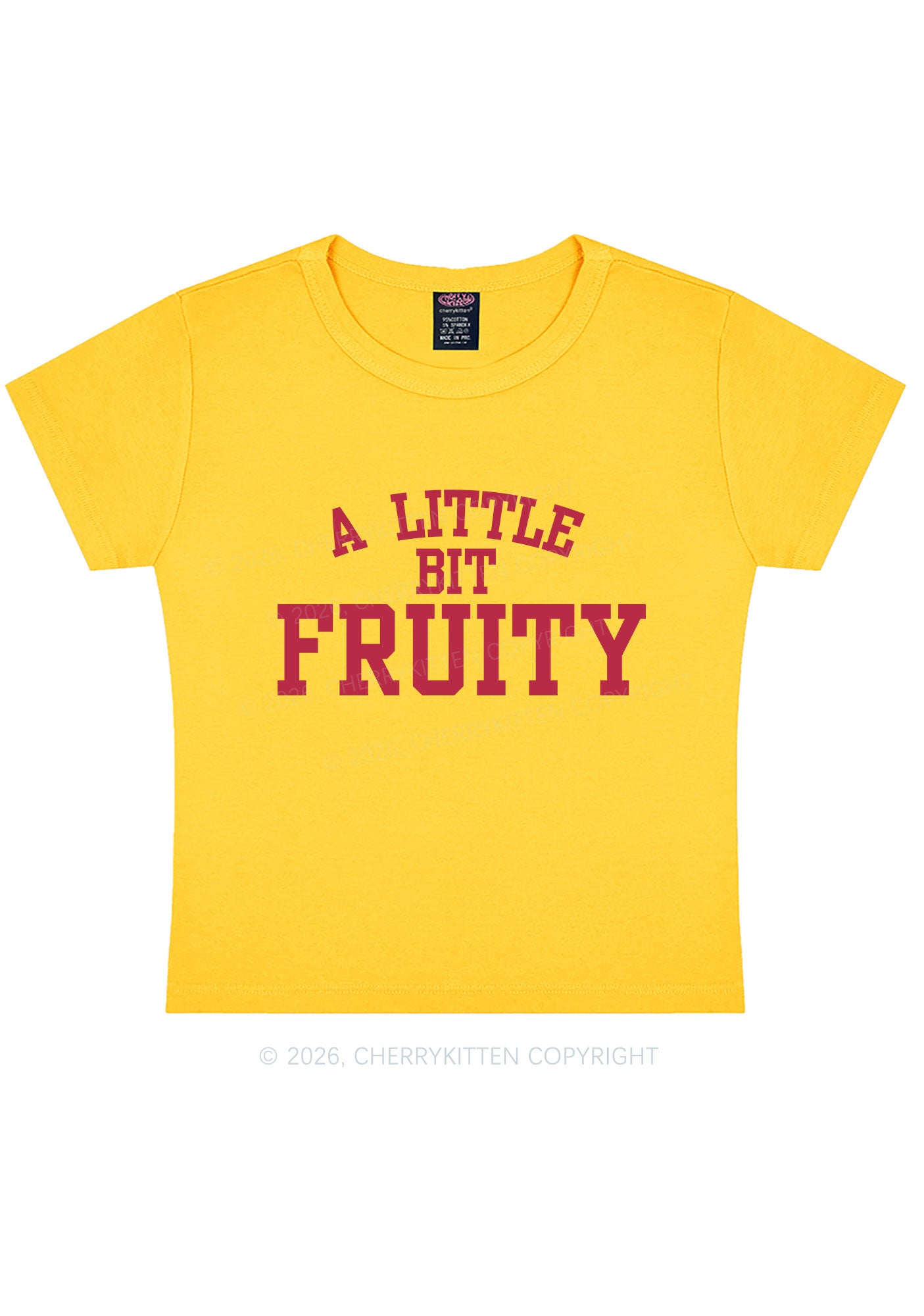 A Little Bit Fruity Pride Y2K Baby Tee Cherrykitten