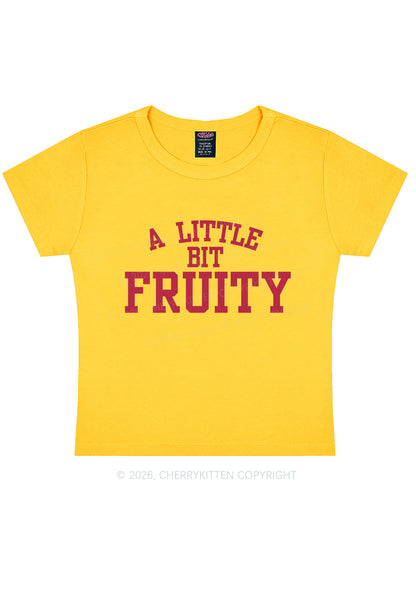 A Little Bit Fruity Pride Y2K Baby Tee Cherrykitten