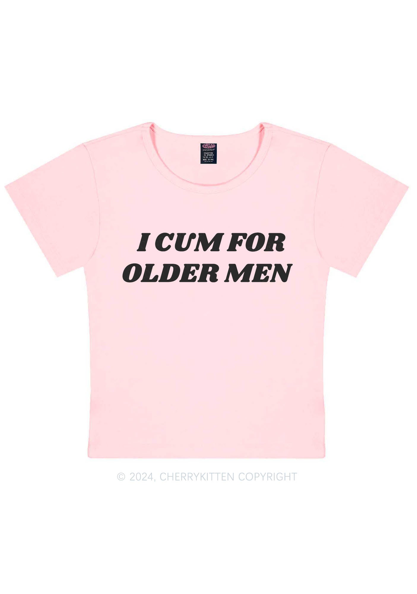 Come For Older Men Y2K Baby Tee Cherrykitten