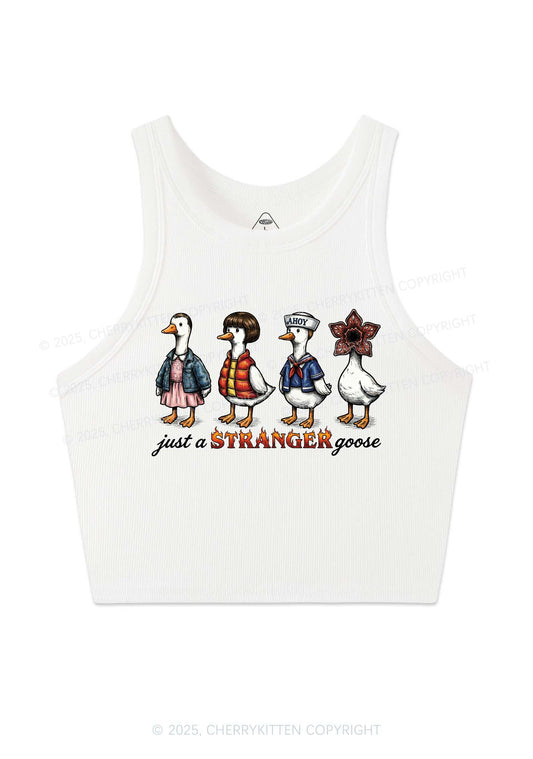 Just A Stranger Goose Y2K Crop Tank Top Cherrykitten