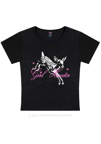 Girl Hunter Deer Pride Y2K Baby Tee Cherrykitten