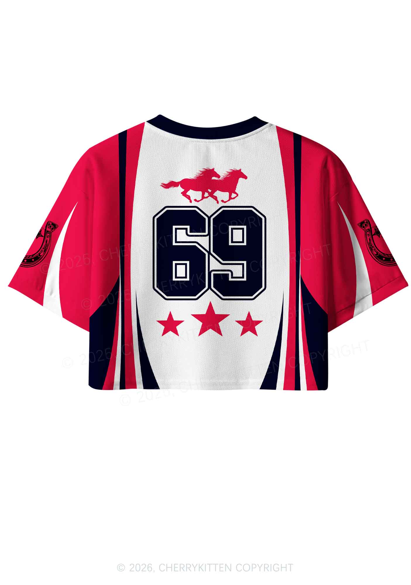 Gay Cowboy Pride Y2K Crop Sport Jersey Shirts Cherrykitten