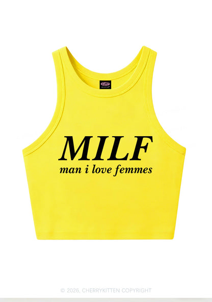 Man I Love Femme Y2K Crop Tank Top Cherrykitten