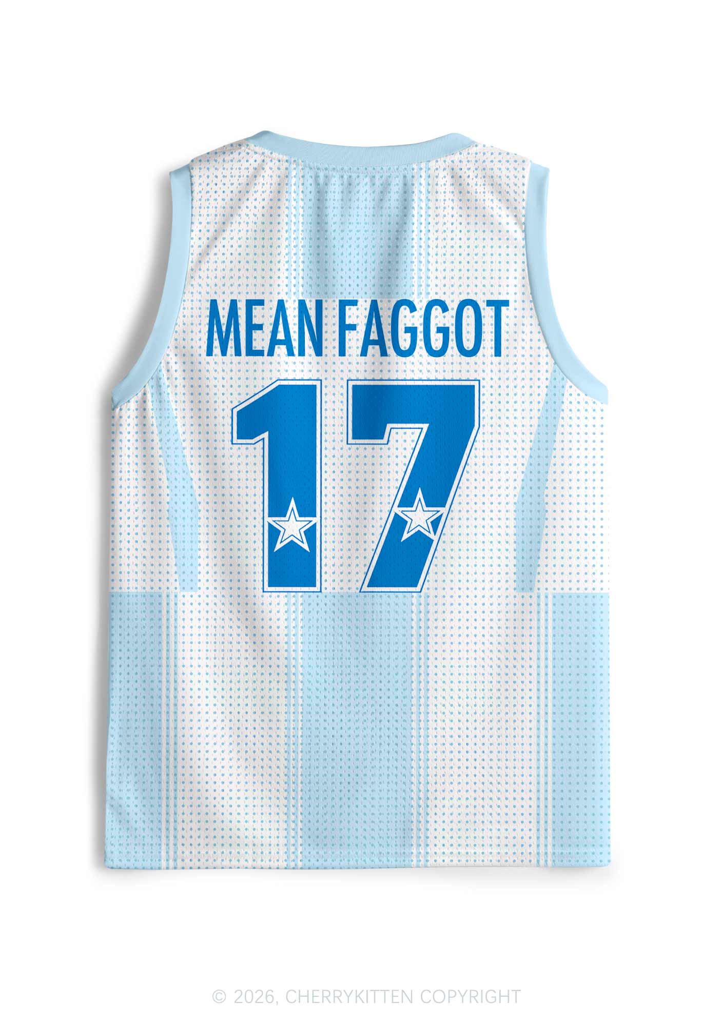 Blue Mean Faggot Pride Y2K Sport Jersey Tank Cherrykitten