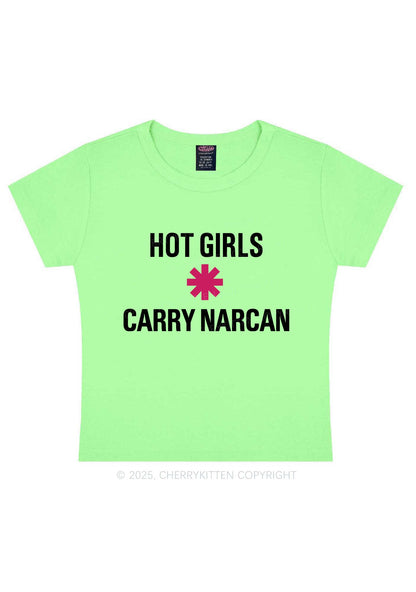 Hot Girls Carry Nxrcan Y2K Baby Tee Cherrykitten