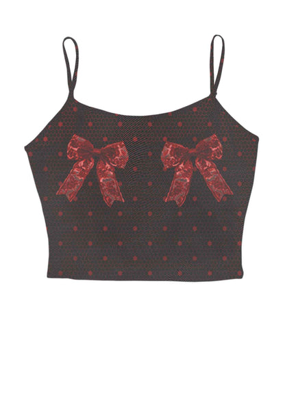 Bow Ties Y2K Mesh Cami Tank Cherrykitten